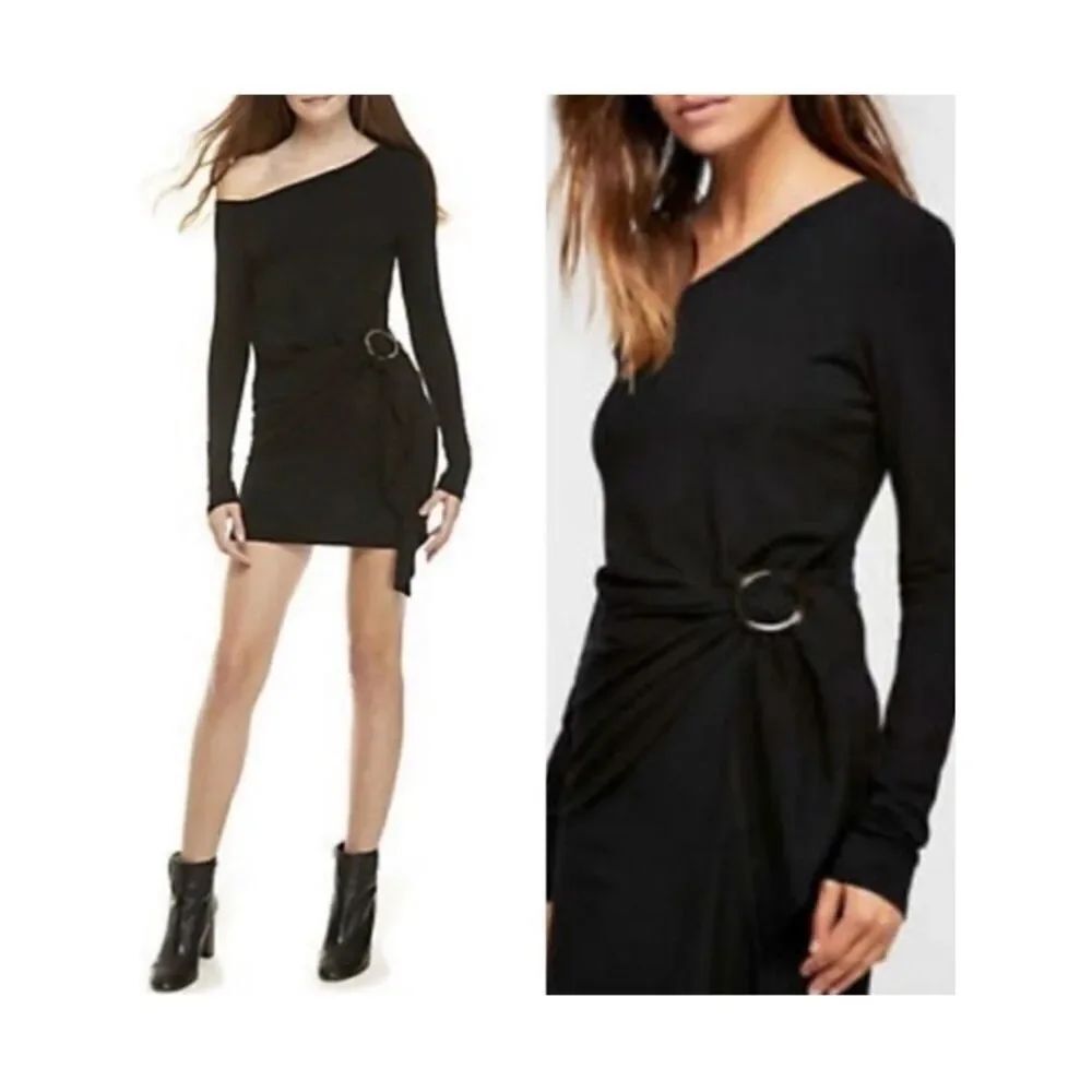 NWT Free People Size S Frankie Black Dress Mini